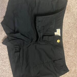 Black High-Waisted Shorts